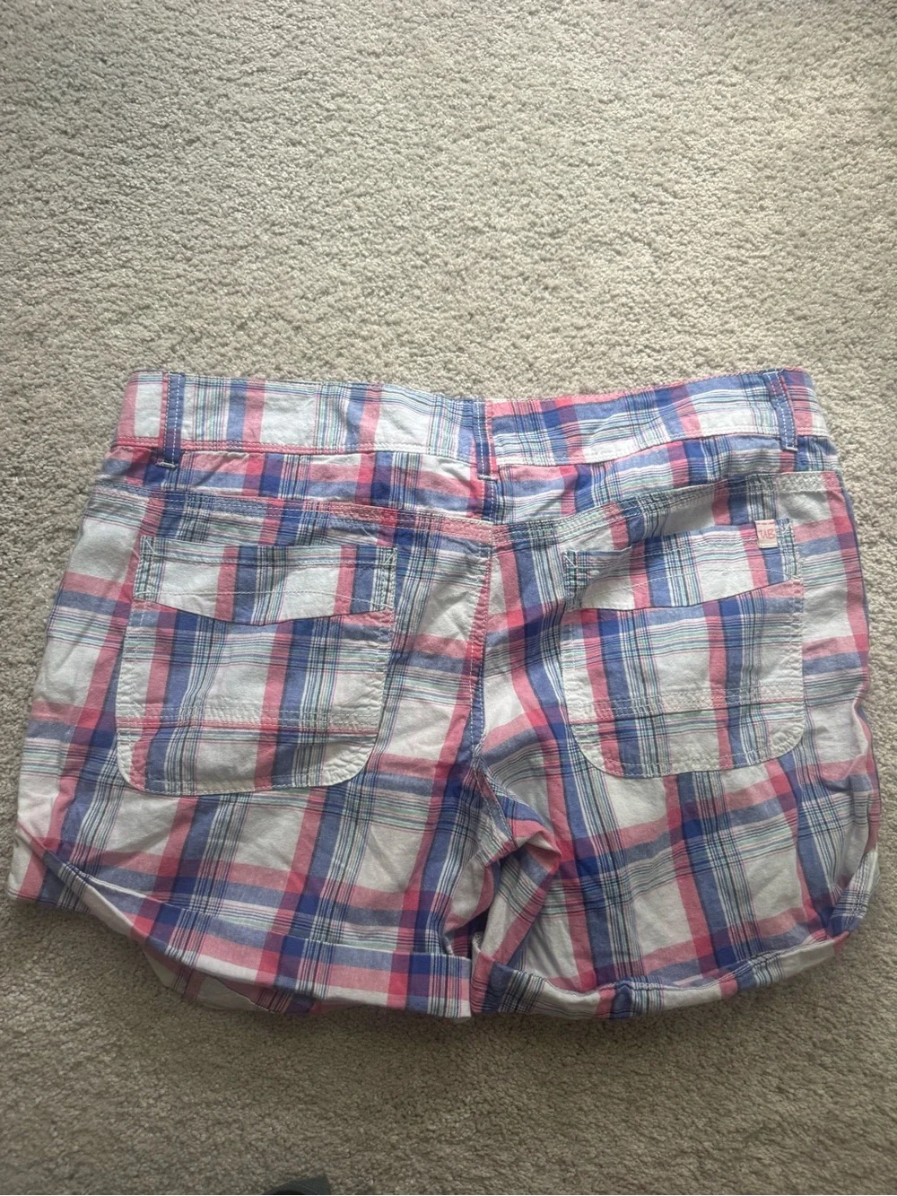 Y2K Unionbay Plaid Shorts Size 15 - Picture 2 of 3